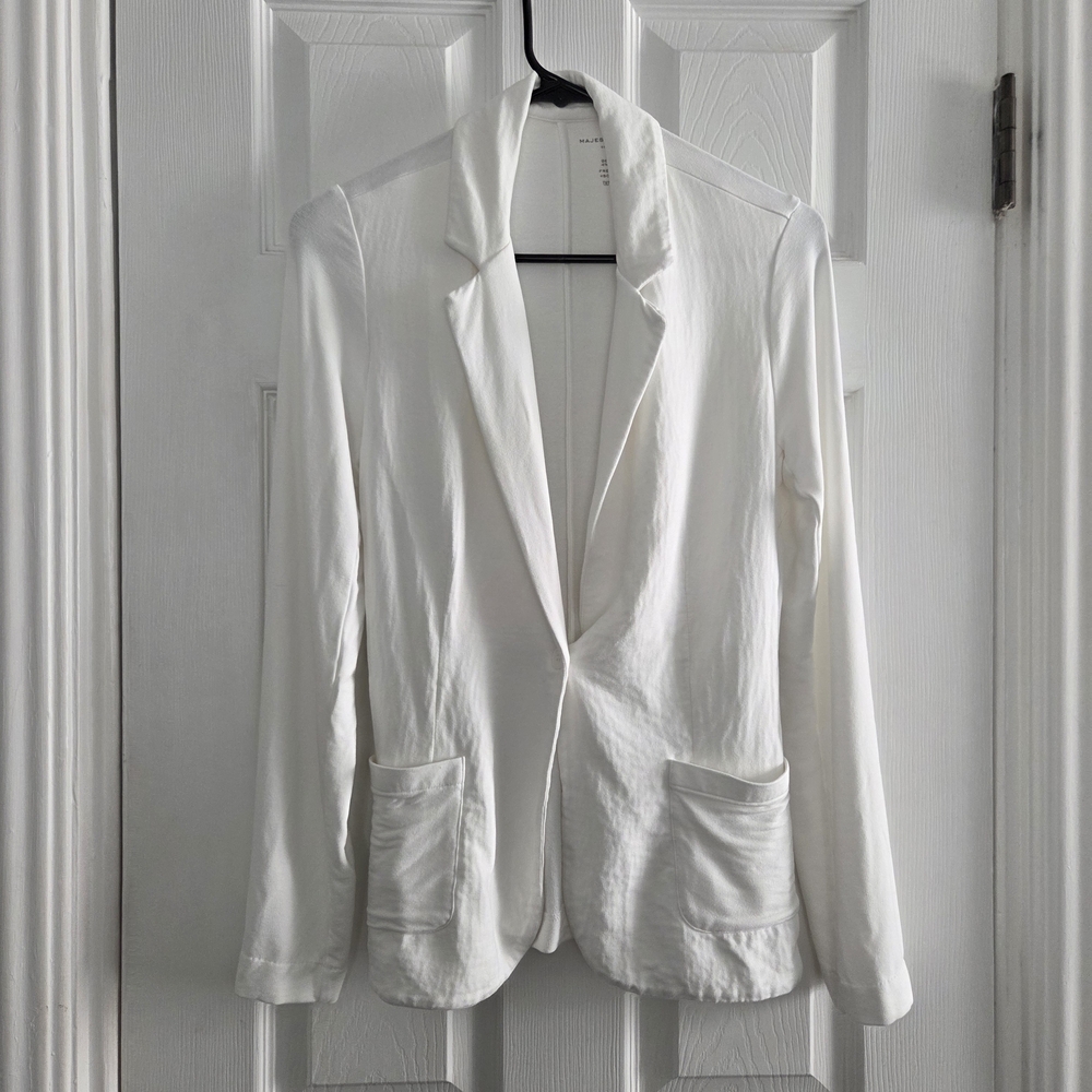 Majestic Fillatures Elegant White Women's Blazer